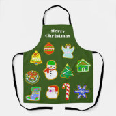 Kerstkoekjes Apron Schort (Voorkant)