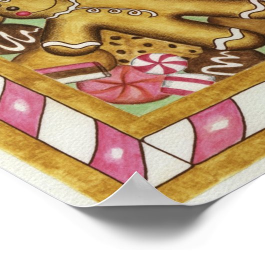 kerstkoekjes Art Print Poster (Hoek)