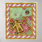 kerstkoekjes Art Print Poster (Voorkant)