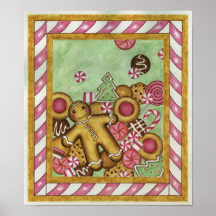 kerstkoekjes Art Print Poster