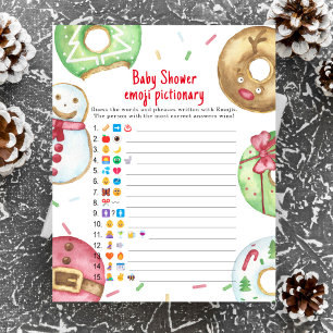 Kerstkoekjes - Baby emoji raad het plaatje spel