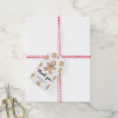 Kerstkoekjes baby shower dank u cadeaulabel (Met Touw)