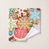 Kerstkoekjes Bad Handdoek (Wasdoekje)