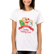 Kerstkoekjes Baking Crew-Shirt, speciaal aangepast