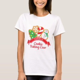 Kerstkoekjes Baking Crew-Shirt, speciaal aangepast T-shirt