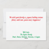 Kerstkoekjes Baking Spirits Bright Feestdagenkaart (Achterkant)