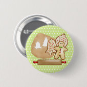 Kerstkoekjes bakken ronde button 5,7 cm (Voorkant /achterkant)