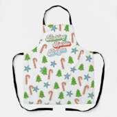 Kerstkoekjes bakken spiritas helder schort (Voorkant)