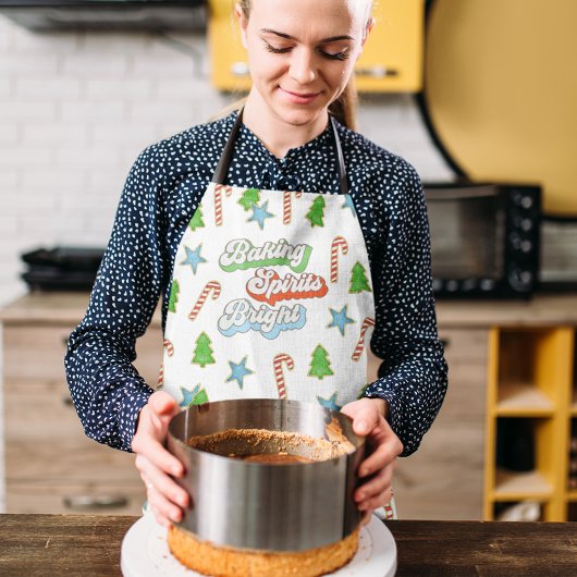 Kerstkoekjes bakken spiritas helder schort