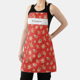 Kerstkoekjes Bakken Vakantie Custom Feestelijk Schort