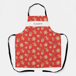 Kerstkoekjes Bakken Vakantie Custom Feestelijk Schort