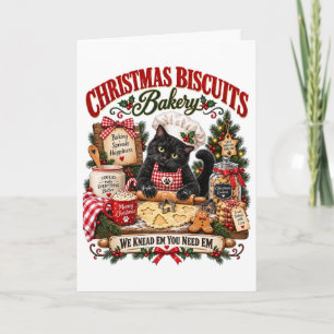 Kerstkoekjes Bakkerij Kat Meowy Kerstcadeau Feestdagen Kaart
