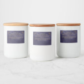 Kerstkoekjes Bakmix Persoonlijk Blauw Voedselcontainer Etiket (Flessen)