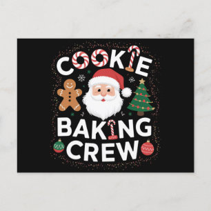 Kerstkoekjes Bakploeg Familie Kerstmis  Briefkaart