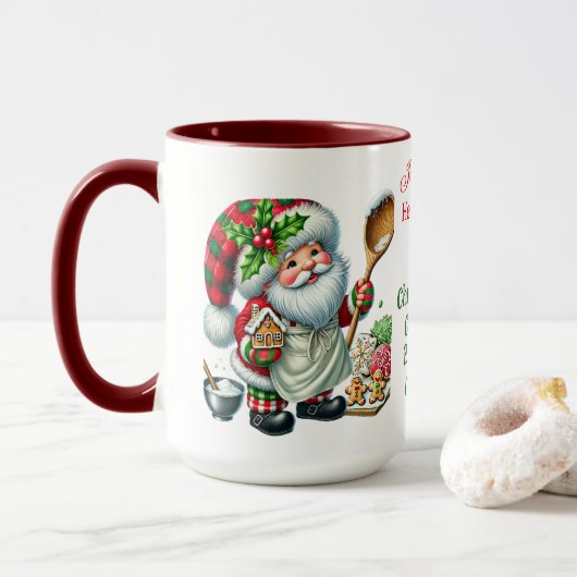 Kerstkoekjes Bakploeg - Gnome Koks Mok (Met donut)
