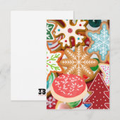 Kerstkoekjes Bedankkaart (Voorkant / Achterkant)