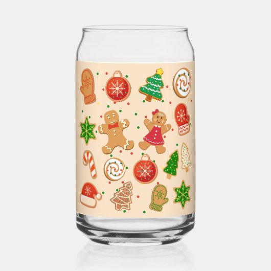 Kerstkoekjes Blikvorm Glas (Voorkant)