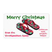 kerstkoekjes cadeaulabel etiket (Voorkant)