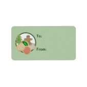 kerstkoekjes cadeaulabel etiket (Voorkant)