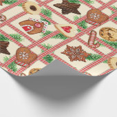 kerstkoekjes cadeaupapier (Hoek)