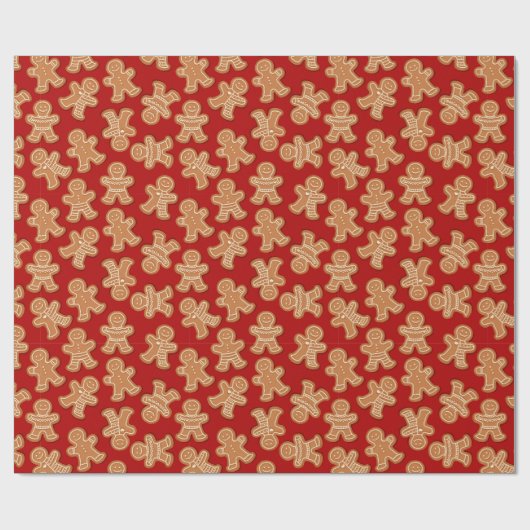 kerstkoekjes cadeaupapier (Vlak)