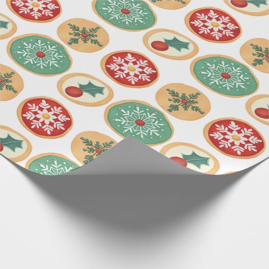 Kerstkoekjes Cadeaupapier (Hoek)