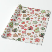 Kerstkoekjes Cadeaupapier (Uitgerold)
