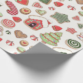Kerstkoekjes Cadeaupapier (Hoek)