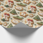 Kerstkoekjes Cadeaupapier (Hoek)