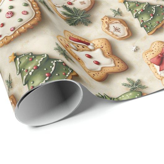 Kerstkoekjes Cadeaupapier (Rol Hoek)