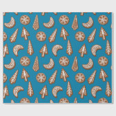 kerstkoekjes cadeaupapier (Vlak)