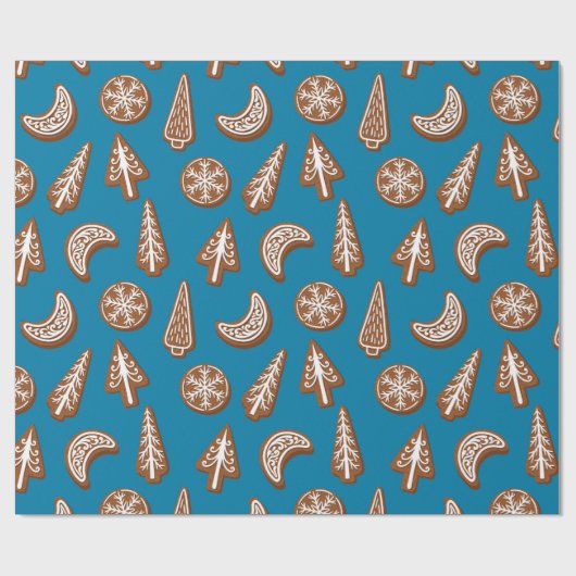 kerstkoekjes cadeaupapier (Vlak)