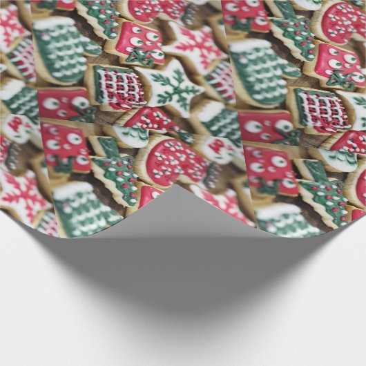 Kerstkoekjes Cadeaupapier (Hoek)