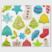 Kerstkoekjes Cadeaupapier (Vlak)