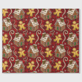 Kerstkoekjes Cadeaupapier (Vlak)