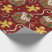 Kerstkoekjes Cadeaupapier (Hoek)