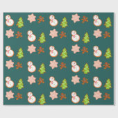 kerstkoekjes cadeaupapier (Vlak)