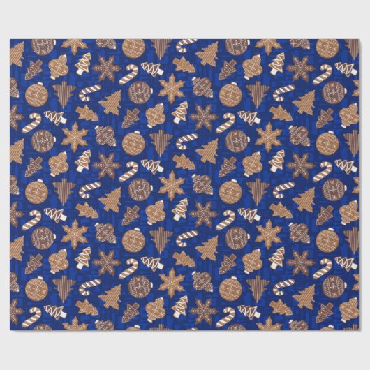 Kerstkoekjes Cadeaupapier (Vlak)