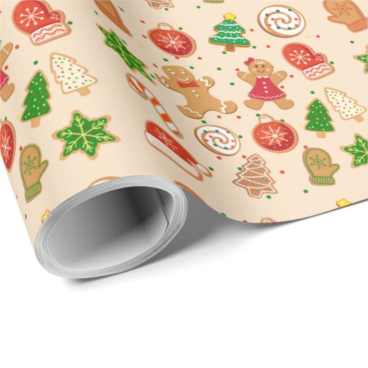 Kerstkoekjes Cadeaupapier (Rol Hoek)