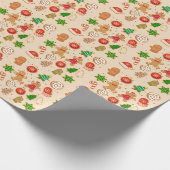 Kerstkoekjes Cadeaupapier (Hoek)