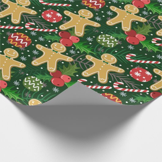 kerstkoekjes cadeaupapier (Hoek)