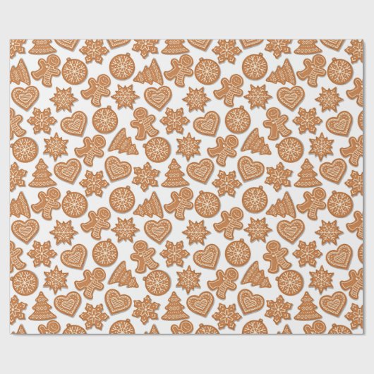 kerstkoekjes cadeaupapier (Vlak)