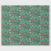 Kerstkoekjes Cadeaupapier (Vlak)