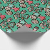 Kerstkoekjes Cadeaupapier (Hoek)