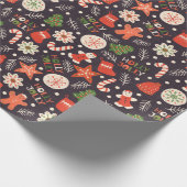 Kerstkoekjes Cadeaupapier (Hoek)