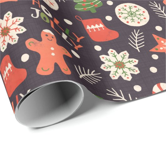 Kerstkoekjes Cadeaupapier (Rol Hoek)