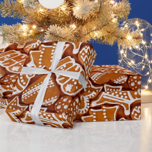 kerstkoekjes cadeaupapier (Feestdagen)