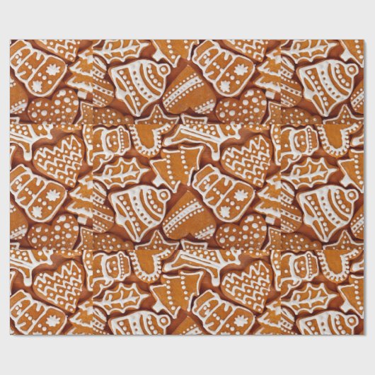 kerstkoekjes cadeaupapier (Vlak)