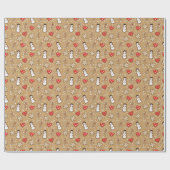 Kerstkoekjes Cadeaupapier (Vlak)