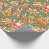 kerstkoekjes cadeaupapier (Hoek)